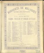 Werther, drame lyrique de Jules Massenet, bouquet de mélodies pour piano par J.A. Anschütz. Paris, Heugel.